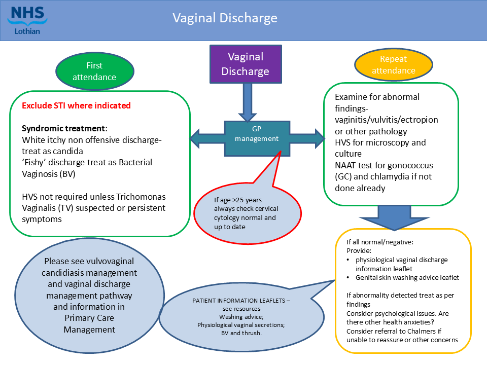 Vaginal Discharge Flowchart 2025