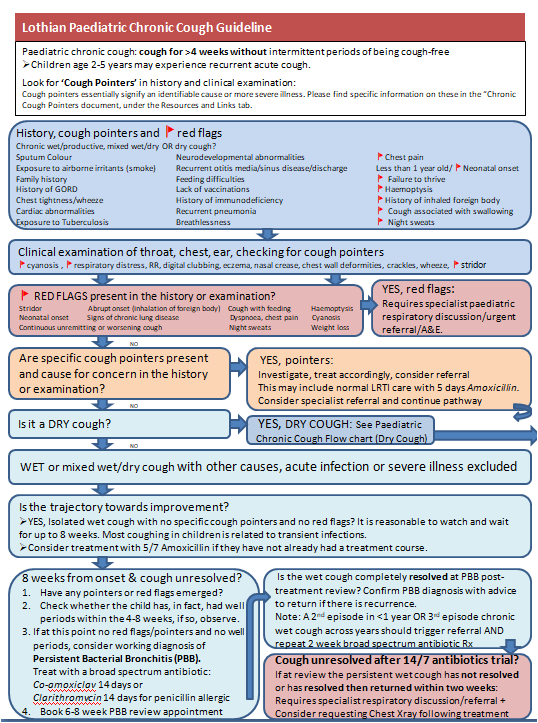 paeds Chronic Cough guidelines